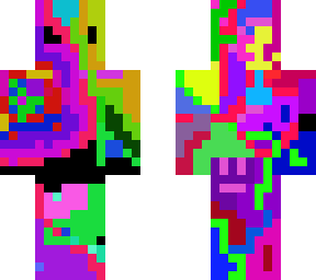 rainbow man with 69 on head because please help me