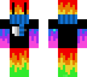 rainbow paint guy in scarf