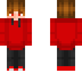 red hoodie