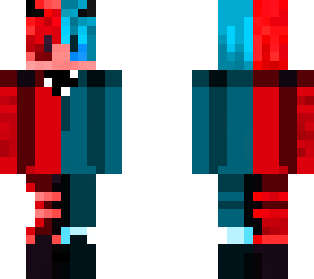 red neon demon boy for zach boy looking butt