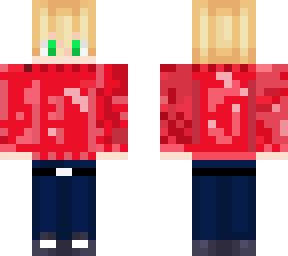 red sweater skin
