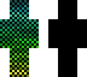 simple blue to yellow double level skin