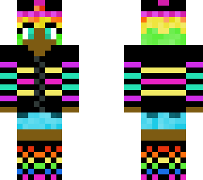 super cool raibow girl