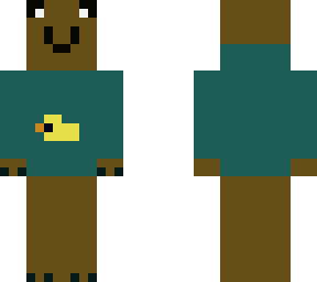 teddy bear wearing a duck hoodie 2.0