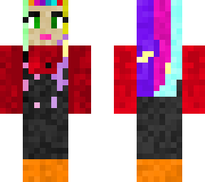 chica con pelo arcoiris