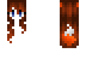 female hb - brunette w/ fox tail & ear