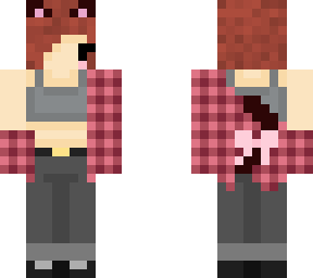 flannel off the shoulder outfit model