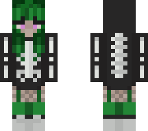 gracicle's skeleton but green