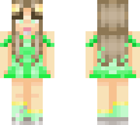 green cottage core girl ~ by mairayaaa