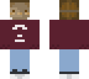 maroon doomedsweater - bear mask 