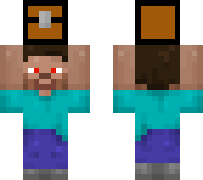 mini steve holding chest