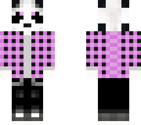 pink flannel panda