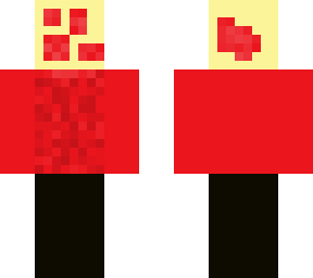 pizza face guy with sauce  on his work outfite
