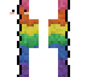 rainbow color monster