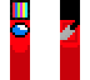 red crewmate with tv hat
