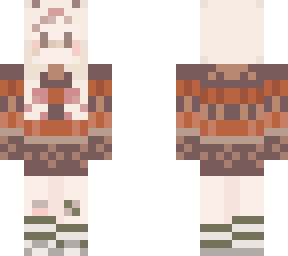 ugly sweater & bunny hat