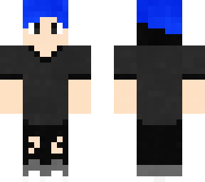 victer with blue hair