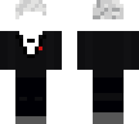 white in suit