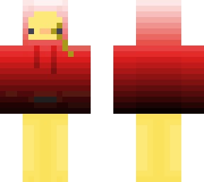 black, red and white duck