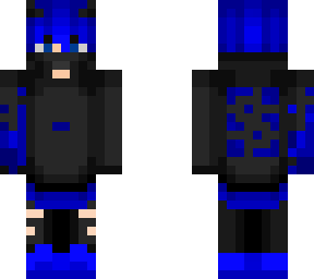black blue hoodie boy