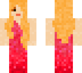 blonde brown eye pink party dress