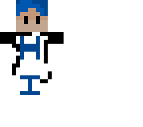 blu haired hi guy