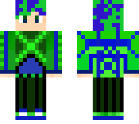 blue and green boy