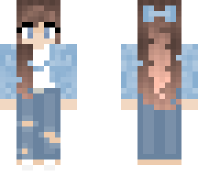 blue pinterest girl