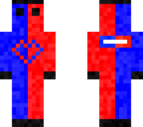 blue red