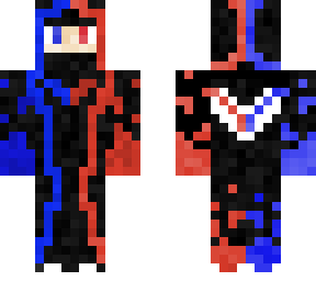 blue,red ninjan with angelic wings