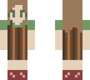 brown checkered dress <3