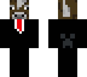 cow in a suit