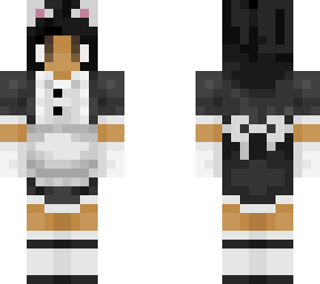 dark skin cat maid