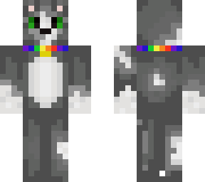 gray cat with white spots