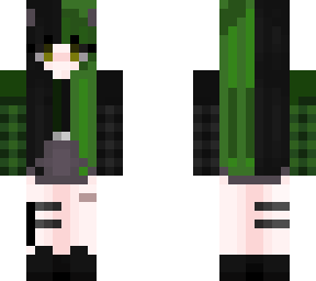 green and black e girl