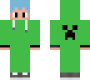 green hoodie