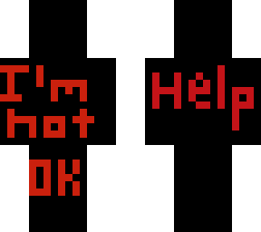 i’m not ok/ help (black and res)