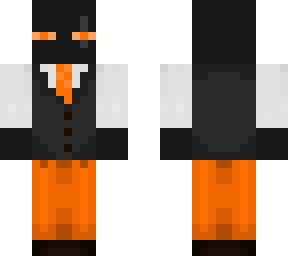 my orange enderman character heehee
