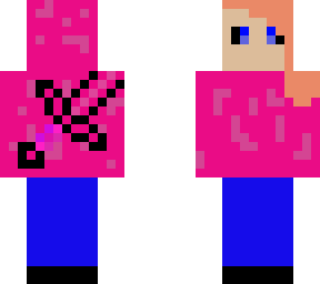pink hoodie