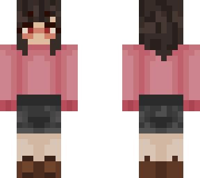 pink knit sweater