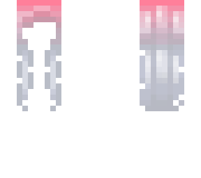 pink to white ombre hair base