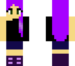 purple hair girl perfect