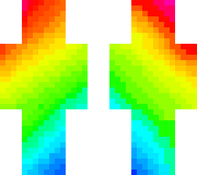 rainbow colorful skin