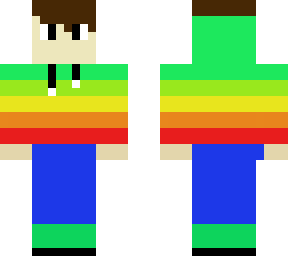 rainbow gamer boy