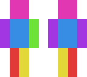 rainbow human: pink:color purple:grapes blue:blueberry lime:color red:strawberry