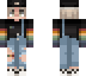 rainbow overalls