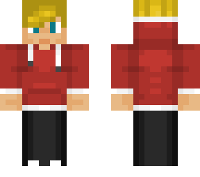 red hoodie boy (blonde hair)