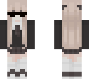 school uniform skin with glasses and hat in outer layer and derp on chin