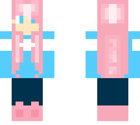trans flag skin