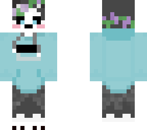 wolf girl skin with a hoodie